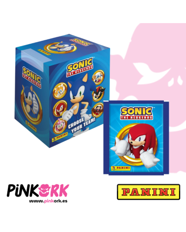 Caja 36 Sobres Sonic the Hedgehog Sticker Collection Panini
