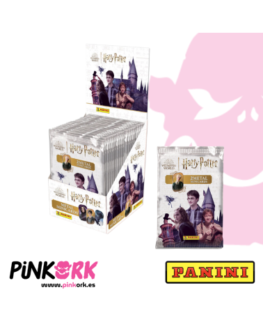 Caja 25 Sobres Harry Potter Minicartas metálicas Panini