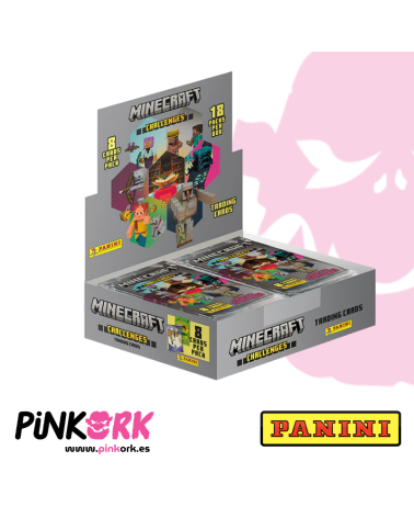 Caja 18 Sobres Minecraft Panini