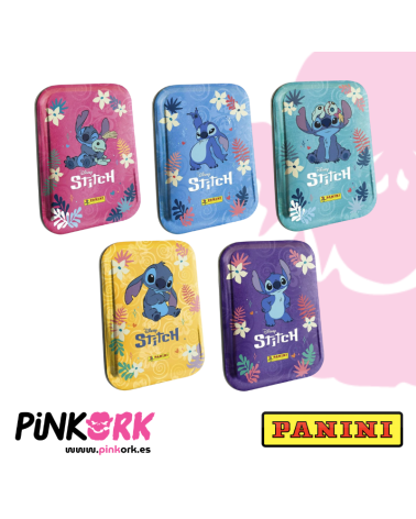 Lata DISNEY Stitch Panini Pocket Tin 14 Packets Stickers