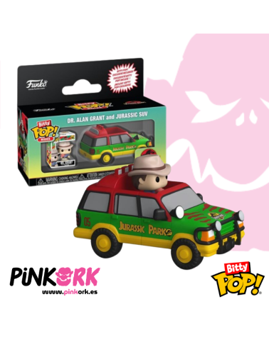 Funko BITTY Pop Rides Dr. Alan Grant and Jurassic Suv