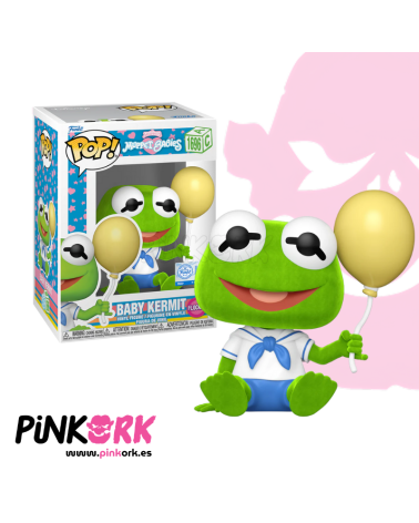 Funko Muppet Babies Baby Kermit 1696 SE Flocked
