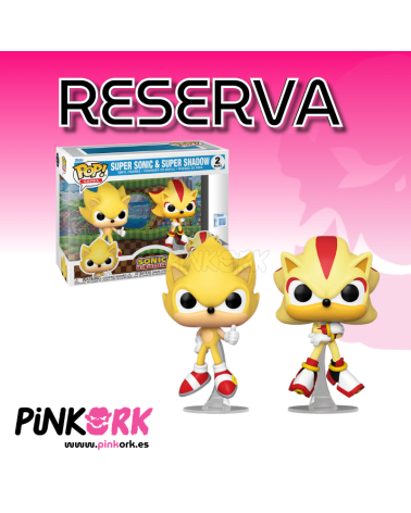 Funko Sonic The Hedgehog Super Sonic & Shadow (Flocked) 2-Pack SE