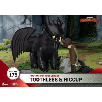 Diorama Toothless D-Stage 178 Toothless & Hiccup