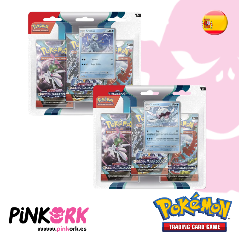 Pokemon TCG Brecha Paradójico 3 Pack Blister Español