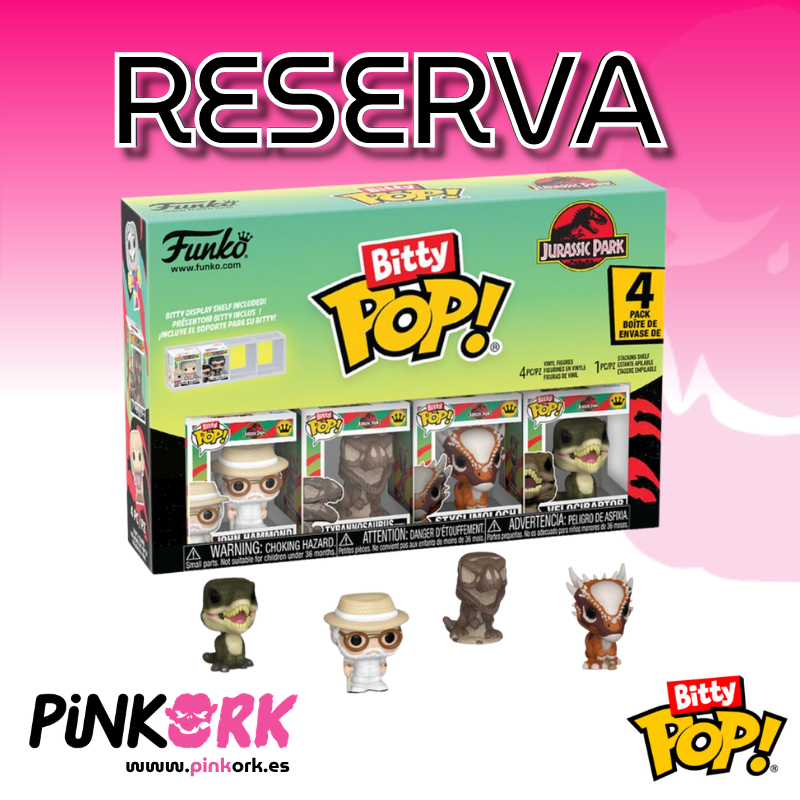 Funko BITTY Pop Jurassic Park John Hammond 4 pack Reserva