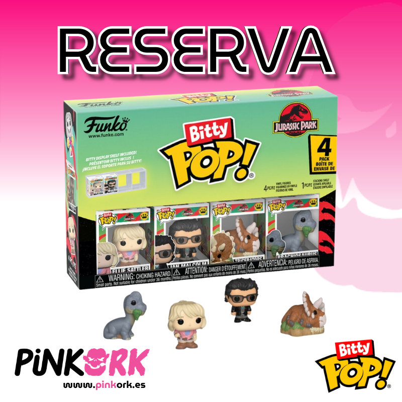 Funko BITTY Pop Jurassic Park Ellie Sattler 4 pack Reserva