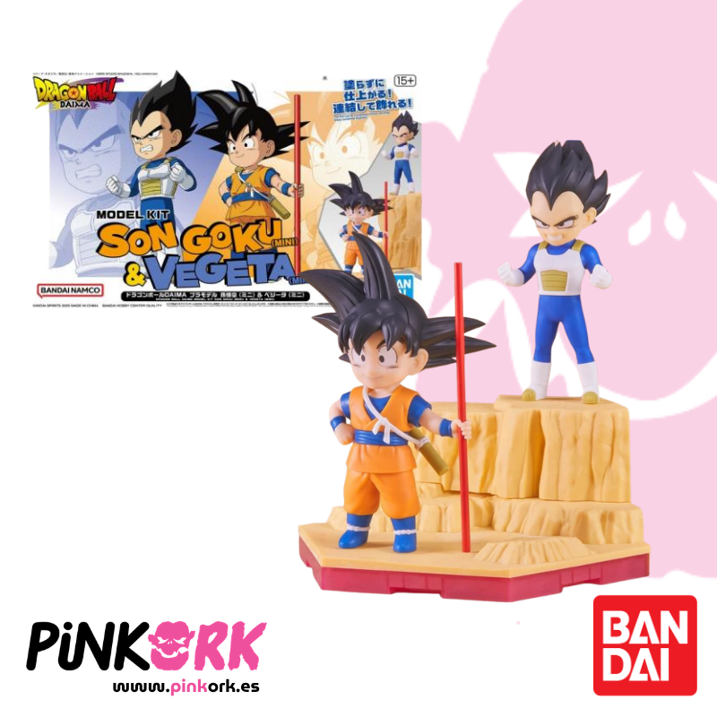 Figura Dragon Ball DAIMA MODEL KIT Son Goku (mini) & Vegeta (mini)