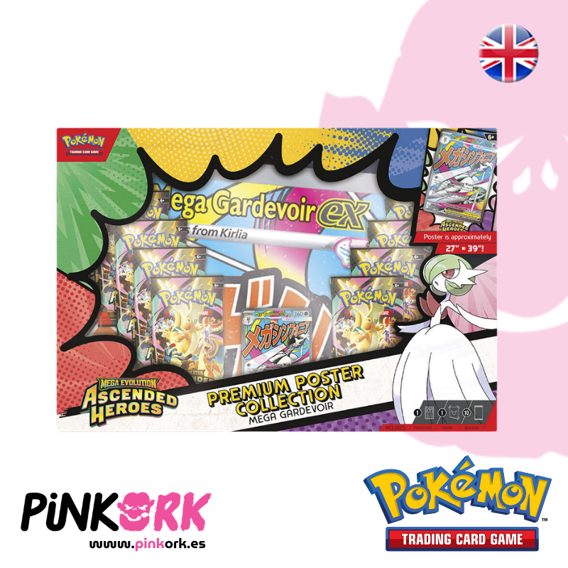 Pokemon TCG Premium Poster Collection Mega Gardevoir Inglés