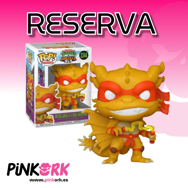 Funko Teenage Mutant Ninja Turtles x Godzilla Michelgelo x King Ghidorah 2344 Reserva