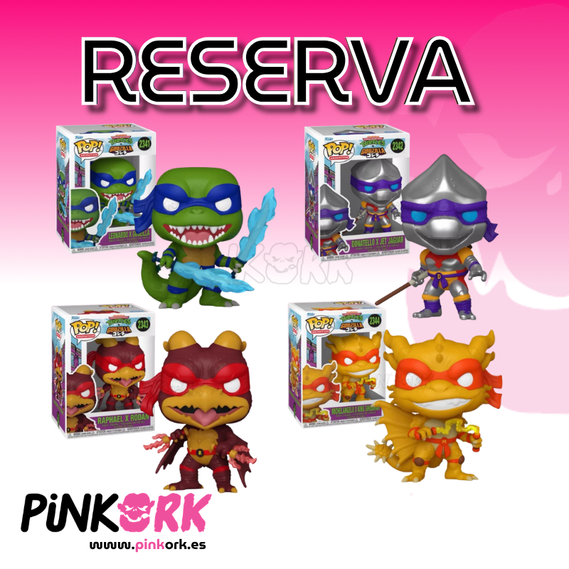Funko Teenage Mutant Ninja Turtles x Godzilla Bundle of 4 Reserva
