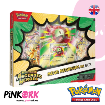 Pokemon TCG Ascended Heroes Mega Meganium ex Box Inglés