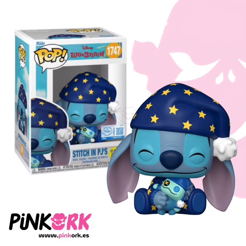 Funko Disney Stitch in PJ's 1747 GITD SE