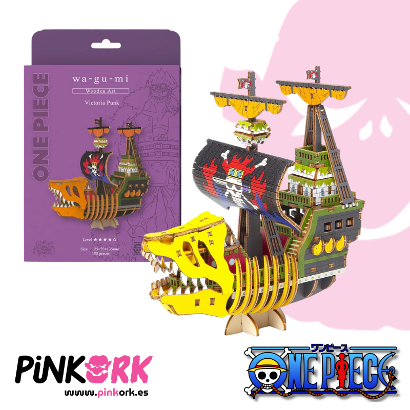 Maqueta One Piece Victoria Punk Wood Model Kit 13.5cm
