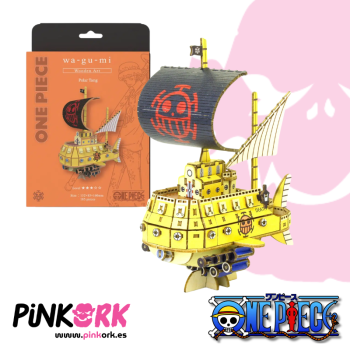 Maqueta One Piece Law's Submarine Wood Model Kit 16cm