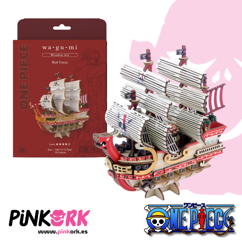Maqueta One Piece Red Force Wood Model Kit 14cm