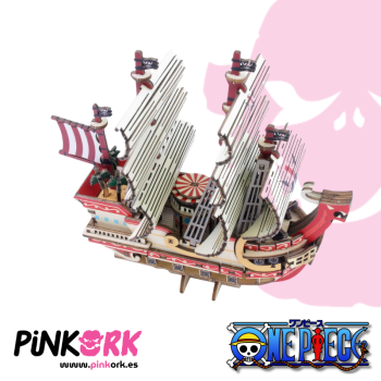 Maqueta One Piece Red Force Wood Model Kit 14cm