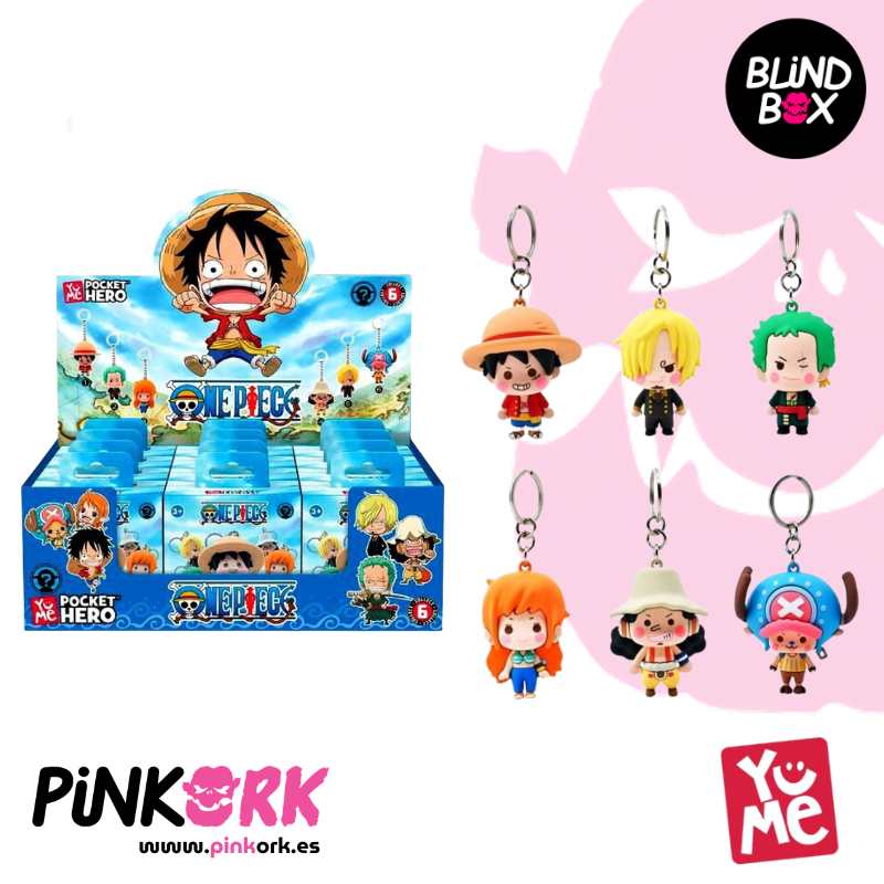 One Piece Llaveros Pocket Hero Series 2 Blind Box