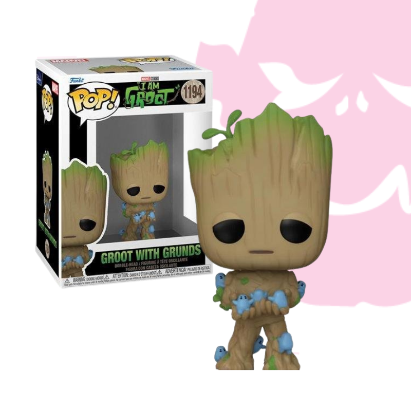 Funko Pop Marvel I Am Groot Groot With Grunds 1194