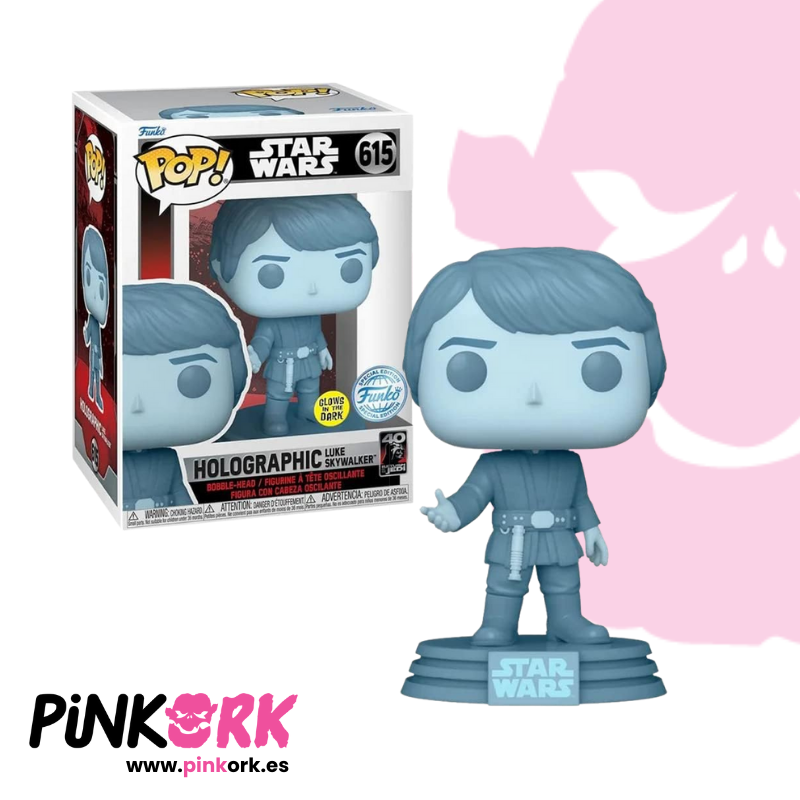 Funko POP! Star Wars: Return of the Jedi - Holographic Luke Skywalker  (GITD) 615