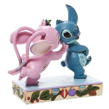 Figura Disney Stitch y Angel beso 15cm